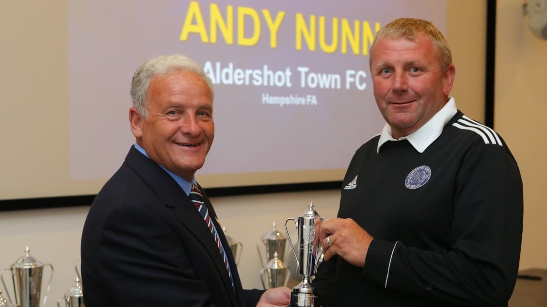 BURTON UPON TRENT, ENGLAND - AUGUST 12: during the Groundsman of the Year Awards 2015 at St George's Park on August 12, 2015 in Burton upon Trent, England. (Photo by Dave Thompson - The FA/Getty Images)