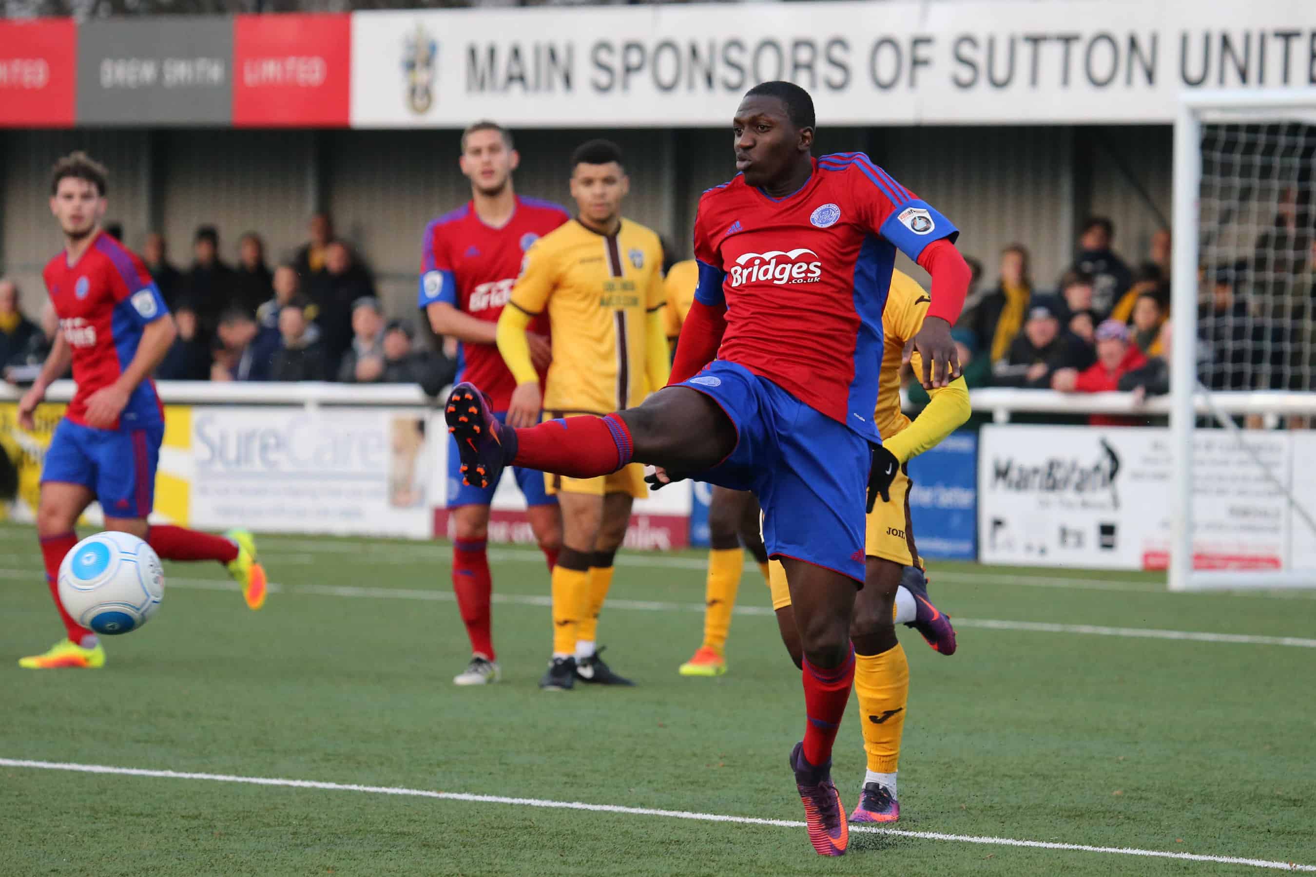 ALDERSHOT, UK. MARCH 22: Rhys Day Captain of Aldershot Town during