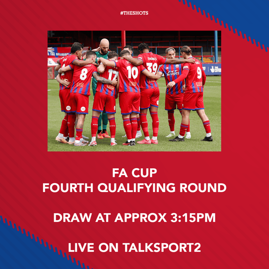 FA CUP DRAW Fourth Qualifying Round Aldershot Town FC