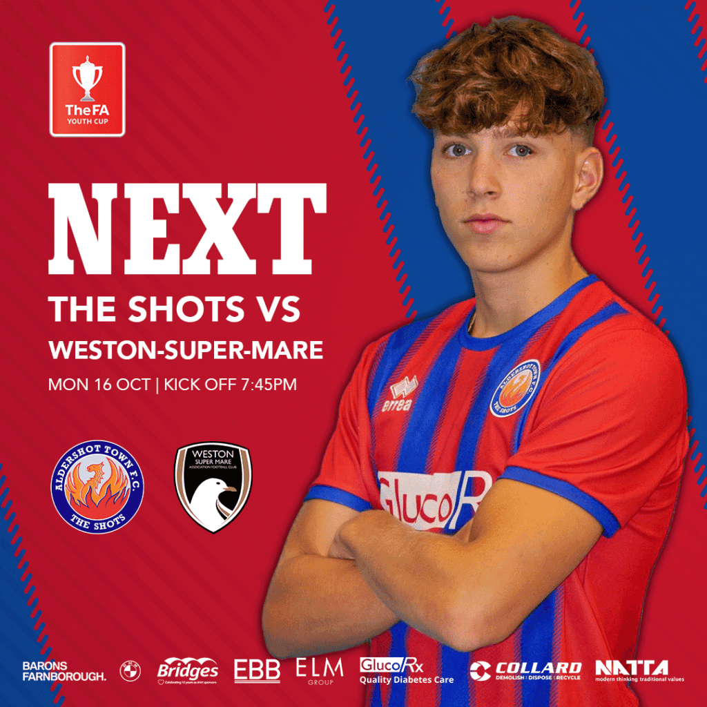 FA YOUTH CUP Another round at the EBB! Aldershot Town FC